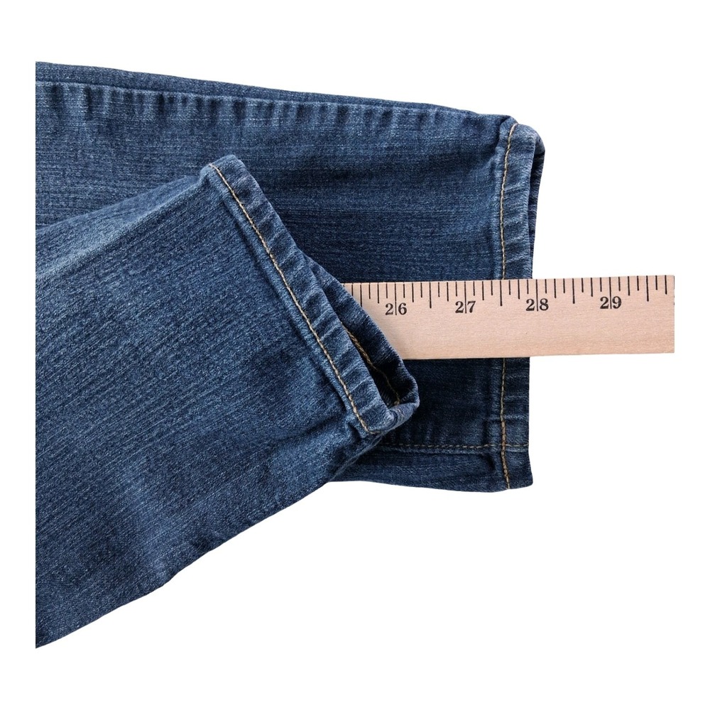Paige Kylie Crop Jeans Womens 32 Blue Mid Rise Cropped Stretch Denim Pants - Picture 8 of 9